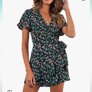 Gorgeous green wrap dress